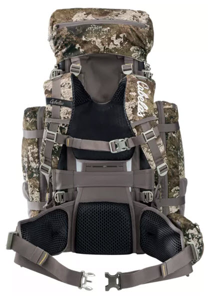 Cabelas Multi-Day Hunting Pack rear view