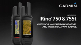 Garmin Rino 755t, Rugged Handheld 2-Way Radio/GPS Navigator